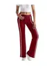 2026 Transfronterizo Amazon Moda para Mujer Color Sólido Cordón Cintura Elástica Pierna Ancha Pantalones Deportivos Casuales Largos