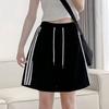 Shorts esportivos casuais de verão, masculinos, da moda, coloridos, de três polos, calças grandes, roupas de classe para jovens, calças de praia soltas, da moda