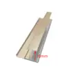 Fabricante de Foshan Tira de Borde para Panel de Pared de Aleación de Aluminio en Forma de I Tira de Presión Decorativa de Doble Boca en Forma de I para Panel de Pared UV