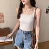 Top Regata Feminino sem Costas com Barriga de Fora, Roupa de Exterior, Novo Estilo Coreano Verão 2026, Top de Tricô Quente da Moda, Transfronteiriço
