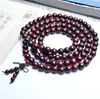 Pulsera de Cuentas de Palosanto de Hoja Pequeña 108 Hombres y Mujeres Material Viejo Arena de Sangre Sándalo Lleno de Venus 2.0 Pulsera de Madera de Sándalo Cuentas del Rosario