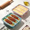 Contenedores de Almacenamiento de Alimentos Compartimentados de Silicona Transfronterizos, Papel Film de Grado Alimenticio, Contenedores de Almacenamiento de Alimentos para el Hogar, Almacenamiento en Refrigerador, Loncheras Selladas