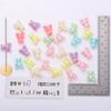 Contas Tridimensionais AB Separadas por Cor Flor Coração Doce Acessórios DIY Pingente de Letra com Miçangas Corrente para Celular Pulseira Material DIY