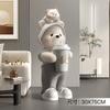 Urso dos desenhos animados grande chão cofrinho decoração casa sala de estar internet celebridade decoração crianças cofrinho casaaquecimento presente