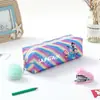 Grupo de Chicas Cazadoras Transfronterizas En Stock Estuche Arcoíris Brillante Estuche Brillante Papelería para Estudiantes Almacenamiento Bolsita para Lápices