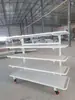 Estante de Tecido Perfurada de Cinco Camadas, Carrinho Giratório para Estante de Tecido, Estante Espalhadora de Tecido, Fabricante Atacadista de Estante Espalhadora de Tecido