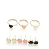 Colar Borboleta Esmaltado Moda Europeia e Americana, Estilo Nicho Versátil Exquisito com Toque de Luxo, Conjunto de 4 Peças de Joias Corrente para Clavícula