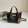 Bolsa portátil de gran capacidad para mujer, nueva tendencia de moda verano 2026, bolso tipo cesta retro, elegante bolso cruzado