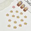 Uñas de dibujos animados joyería de girasol parche de uñas para niños verano hielo a través cara sonriente flor DIY accesorios de resina venta al por mayor
