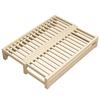 Sofá cama de madera maciza, multifuncional, plegable, tipo tatami, telescópico, para apartamentos pequeños, para sentarse y dormir, de doble uso, con empalme de cama.