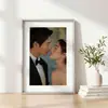 Porta-retrato de liga de alumínio feito sob medida para fotos de registro de casamento, display de mesa, fotos de casamento, pendente de parede de aniversário, porta-retrato de alta qualidade