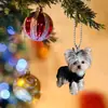 Colgante de Espejo Retrovisor de Coche de Cachorro Nuevo Lindo Transfronterizo Plano Moda Popular Acrílico Colgante de Navidad