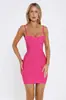 Vestido corsé de tiras estilo europeo y americano, corte ajustado, que realza la cadera, elegante, sexy, moderno, vestido corto casual para comercio transfronterizo