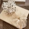 Scrunchie de Rede com Bolinhas Cor de Café para Mulheres, High-End, Oversized, Elegante, Estilo Preguiçoso, Prendedor de Cabelo Estilo Coreano
