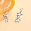 Amor Personalidad Elegante Creativo Pendientes Colgantes para el Día de la Madre Dulce Exquisito Moda Joker Regalo Conmemorativo Madre e Hija