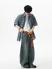 Camisa a cuadros de manga corta retro americana para hombre, camisa fina de verano casual estilo perezoso, cárdigan, prenda exterior para parejas