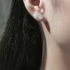 Pendientes redondos de princesa con microincrustaciones de circonio para regalo de San Valentín, pendientes femeninos con temperamento redondo para mujer