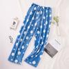 Pantalones Gruesos de Franela para Mujer con Estampado de Dibujos Animados Cálidos Otoño e Invierno en stock talla extra Pantalones Largos de Pijama Cálidos Pantalones para Casa