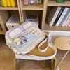Bolsa Transversal Color-Blocking Estilo Japonês para Mulheres 2026 Novo Modelo Estilo College Bolsa Tote Versátil para Alunos do Ensino Fundamental Bolsa de Ombro Tendência