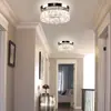 Luz Moderna Simples Quadrada de LED de Cristal para Corredor Pequena Luz de Teto para Quarto de Cama Luz Redonda de Alta Qualidade para Entrada Luz Transfronteiriça