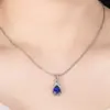 Pingente Aquário Duoduo Promoção Quente Bule Retrô Pingente Tesouro Azul Zircônia Pingente Cristal Azul Austríaco