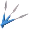 Raspador de Mango de Madera para Pintura al Óleo, Suministros para Mezcla de Colores, Espátula de Arte, Cuchillo Individual de Acero Inoxidable para Pintura al Óleo, Venta al Por Mayor Pintura Acuarela