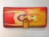 Nueva cartera de impresión hecha a mano escénica para estudiante mujer graffiti retro estilo étnico PU