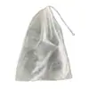 Saco Protetor Não Tecido à Prova de Poeira Amarelo Bronzeador Conjunto de Sacos para Sapatos Sacola de Compras Dobrável Promocional Saco de Armazenamento com Boca Plana Saco Interno com Fechamento