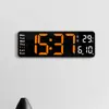 Relógio Simples de Sala de Estar de 13 polegadas de Uso Duplo com Fonte Grande, Relógio Eletrônico com Múltiplas Configurações de Alarme, Temperatura e Dia da Semana na Mesma Tela 6629