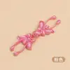 Botões Borboleta de Fivela de Disco Estilo Chinês Feitos à Mão, Botões Decorativos Tecidos à Mão para Roupa Tang Estilo Nacional, Camisa Dinastia Han, Par de Botões para Cheongsam