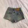 Shorts de Mezclilla Sexy Estilo Retro Americano para Mujer Verano Delgados Talla Grande mm Gorditas Cintura Alta Aspecto Adelgazante Línea A Pierna Ancha Hot Pants