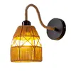 Luminária de Parede Criativa Estilo Industrial com Corda de Cânhamo Personalizada Retro para Restaurante Sala de Estar Corredor Varanda Quarto Estudo Decoração Cabeça Única Pequena