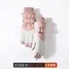 Luvas de esqui de inverno masculinas e femininas padrão original forradas com fleece grossas quentes impermeáveis à prova de frio para motociclismo de inverno carro elétrico
