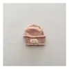 Gorro de Punto Canalé Estilo Coreano para Niños Otoño/Invierno Nuevo Cálido Unisex Dulce Versátil Protección contra el Frío Protección para los Oídos Gorro de Lana