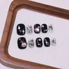Uñas Vestibles Hechas a Mano Otoño e Invierno Nuevo Lindo Dibujo Animado Corto Hello Kitty Manicura Estudiante Impermeable Removible Manicura