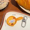 Presilha de Cabelo Criativa de Desenho Animado Pão, Presilha de Franja Brilhante Brinquedo Alimentício 3D, Piranha Fofa para Cabelos Soltos, Presilha de Bico