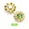 Redondo de 18 mm Girasol Borde de Diamante cosido a mano Diamante diy hecho a mano accesorios para el cabello ropa zapatos accesorios para bolsos
