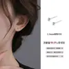 Aretes de Plata Pura 999 para Mujer, Clavos para Oreja, Barras para Oreja, Clavos para Cartílago, Pines Anti-Obstrucción para Oreja, Palitos para Oreja, Cómodos para Dormir, No Necesitan Quitarse, Pequeños Accesorios para Oreja