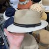 Sombrero de Jazz Pequeño Retro Francés de Paja de Color Mixto Transpirable Protección Solar Solapa Sombrero de Copa Clásico Pastoral Sombrero Panamá
