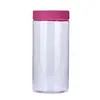 Garrafa cilíndrica de 700ml para armazenamento de chá gelado, alimentos, pet, plástico, tampa de rosca plana selada, garrafa transparente para bebidas