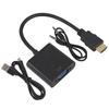 Convertidor HDMI a VGA Transfronterizo Cable Adaptador de Audio y Video Multinterfaz para Laptop con Núcleo de Cobre Duradero