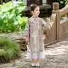 Hanfu para Niños 2025 Nuevo Estilo Disfraz Tradicional Chino para Niñas Ropa de Otoño e Primavera para Niños Traje Tang de Alta Gama Atuendo para Performance de Festival de Medio Otoño