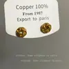 Exquisitos pendientes de nudo concéntrico dorados para mujer, de alta gama, lujo ligero, temperamento, pendientes de otoño e invierno, pasador de plata de ley 925, pendientes únicos