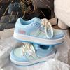 Tenis Rosa de Suela Gruesa para Mujer Deportes Primavera y Otoño Nuevo Chic Diseño de Nicho Zapatos de Pan Estudiante Zapatos de Mujer Verano