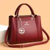 2026 Nuevo Comercio Electrónico Transfronterizo Bolso de Mujer Bolso de Hombro de Cuero Suave en Relieve Bolso Cruzado para Mujeres de Mediana Edad Venta al por Mayor Enviar Bolso para Mamá