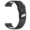 Nuevo Modelo del Fabricante Adecuado para Huawei, Samsung, Garmin, Gaochi, Suunto, Huami Correa de Reloj de Silicona con Hebilla Bicolor y Agujero Inclinado de 22 mm