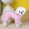 Roupas de Inverno para Cães de Estimação Teddy Bichon Aquecidas ao Ar Livre Polar Fleece Cor Contrastante 25 Cinco Cores Polar Fleece Quatro Patas