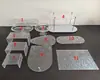 Nova Mesa de Sobremesas de Vidro Acrílico Suporte para Bolo Decoração de Mesa Pausa para Chá Pausa para Chá de Noivado Prateleira de Exibição