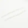 Banho de ouro real 18k cor dourada corrente de cauda 5CM pulseira colar corrente estendida acessórios de joias diy corrente feita à mão