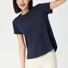 Fábrica de Manga Curta Esportiva Tecido Solona Manga Curta Feminino Verão Novo Estilo Corrida Fitness Deslocamento Top Camiseta Yoga
